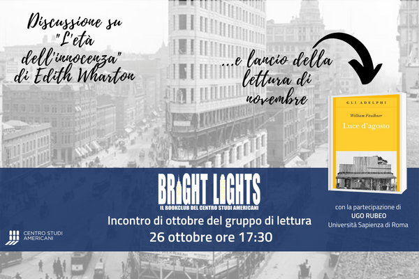 Bright Lights Bookclub - Incontro di ottobre