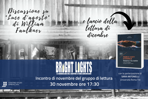 BRIGHT LIGHTS BOOKCLUB - Incontro di novembre