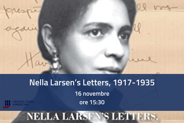 Nella Larsen’s Letters, 1917-1935 - Virtual Book Launch