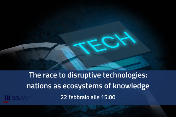 The race to disruptive technologies: nations as ecosystems of knowledge