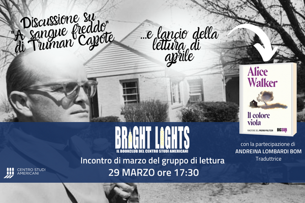 BRIGHT LIGHTS BOOKCLUB - Incontro di marzo