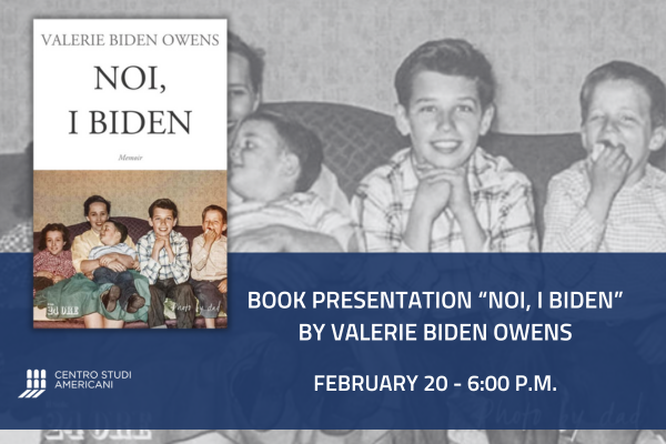 Book presentation “Noi, i Biden” by Valerie Biden Owens