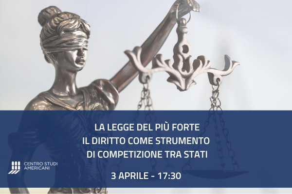 La legge del più forte: Il diritto come strumento di competizione tra Stati