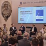 da sinistra a destra: Francesco Maria Talò, Maurizio Caprara, Gen. Massimo Panizzi, Giulio Terzi di Sant’Agata, Daniela Bianchi.