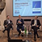 da sinistra a destra: Maurizio Caprara, Gen. Massimo Panizzi, Giulio Terzi di Sant’Agata.