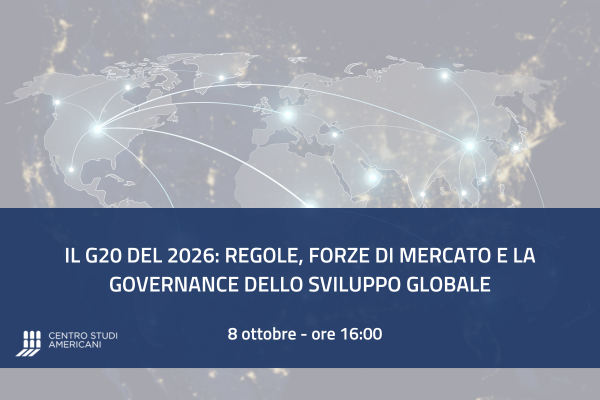 Il G20 del 2026: Regole, Forze di Mercato e la Governance dello Sviluppo Globale